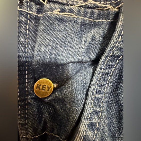 Key Imperial Aristocrat Overalls Vintage Blue Denim BIB Carpenter Jeans - Picture 8 of 10